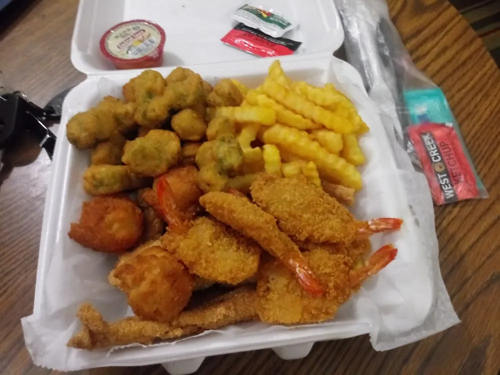 French Fries and Hushpuppies